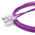 TRUECABLE Cat6 Component Rated Patch Cable, Unshielded (U/UTP), 10ft, Purple, 28AWG Solid Copper, Snagless 10G High-Speed Ethernet Cable, PoE++ 4PPoE 100W, UL Listed, RoHS-3, 1 Pack