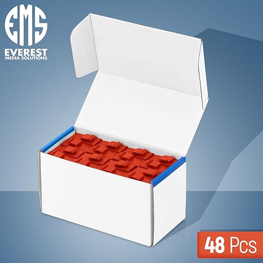 Everest RJ45 CAT6 Keystone Coupler in Orange (48-Pack) - RJ45 Coupler - Cat6 Keystone Jacks