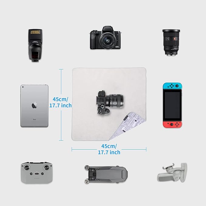PGYTECH Protective Wrap, Anti-scratch Lens Wrap, Self-Adhesive Cloth Protective Wrapper for DSLR, Lens, Phone, Accessories