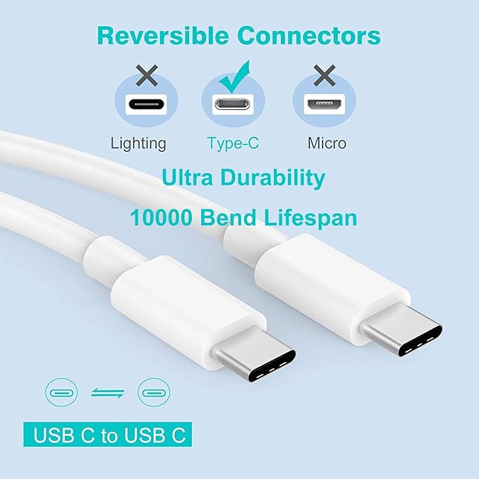[3Pack] 20W USB C Fast Charger iPhone 16 Fast Charging, Apple 15 Charger Block 6ft C to C Long Charging Cable Cord for iPhone 16/16e/16 Pro/16 Pro Max/iPhone 15 Series/iPad Air/Mini(Pink+Blue+Purple)