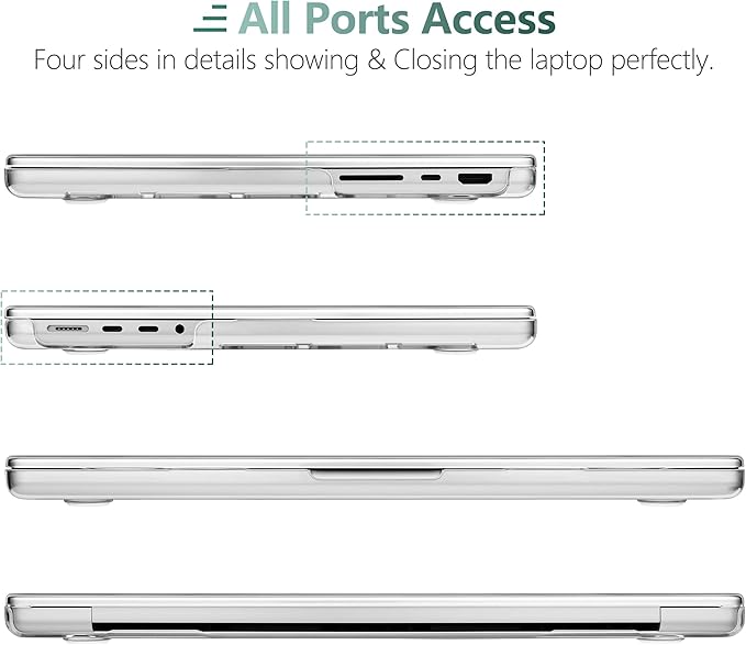 DONGKE for M4 MacBook Pro 16 Inch Case 2024 2023 2021 A3403 A3186 M3 A2991 M2 A2780 M1 A2485 Pro/Max Chip, Plastic Hard Shell Case & Keyboard Cover for Mac Pro 16 with Touch ID, Marble Ink