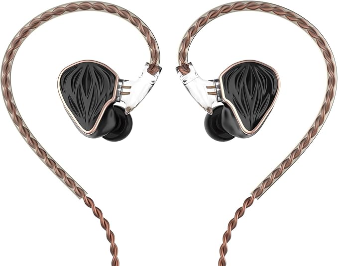 MS3 in-Ear Monitors, 2BA+1DD Hybrid IEM Wired Earphones, Includes 3 Pneumatic Tuning Filters - Exclusive Adjustable Soundstage for Instruments, Detachable Cable for Audiophile/Musician 4.4 mm