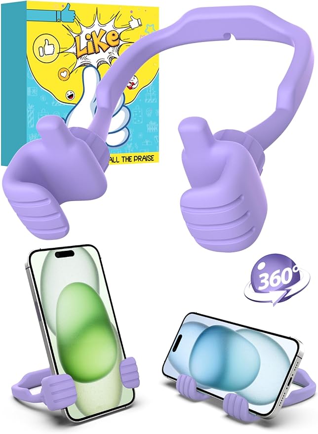 Back to School Supplies Gifts for Teen Girls Boys Cell Phone Holder: Funny Gifts for Kids Her Him Women Adults Tween Teenage 2025 Thumbs Up Phone Stand Birthday Stocking Stuffers Trendy Stuff Ideas