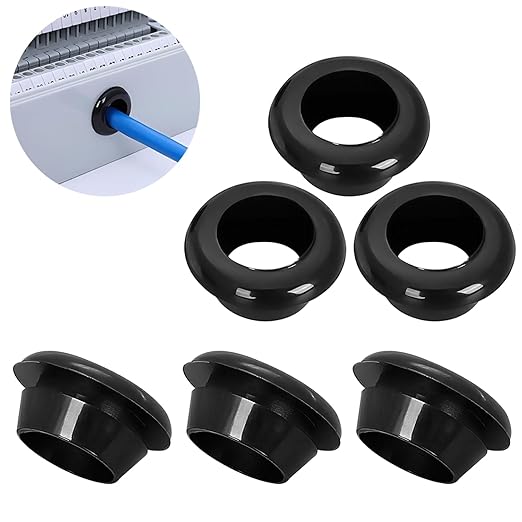 Qrity 9 PCS Rubber Grommets Cable Railing, Car Grommet, Cable Railing Protective Sleeves for Metal Posts, ID 35mm Mount Dia 40mm