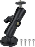 Heavy-Duty Camera Wall/Desktop Mount with 1/4"-20 Thread, Aluminum Alloy Arm, Dual Ball Heads, 1-Inch TPU Ball, Free Rotation,Compatible with DSLR, CCTV, RAM B System