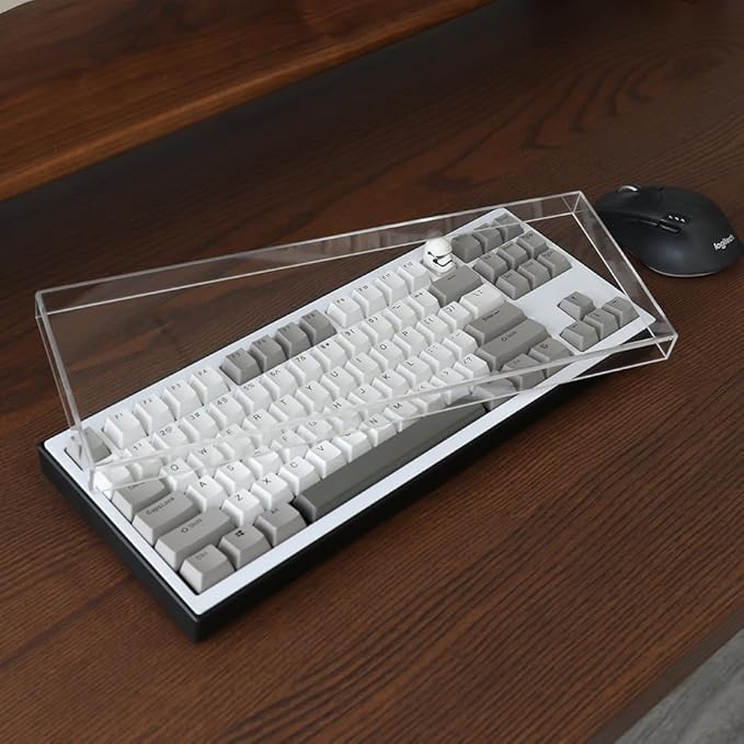 Acrylic Keyboard Dust Cover,98 Keys Transparent Mechanical Keyboard Protective Cover,Compatible with Computer Gaming Keyboards (14.96''x5.31''x0.87'')