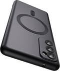 Magnetic for Samsung Galaxy S20 FE 5G Case 【Compatible with MagSafe】【Built-in Camera Lens Protector】 Slim Soft TPU Shockproof Phone Shell (Black)
