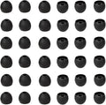 36 Pieces Small Earbud Tips Soft and Comfortable Silicone Earbud Tips Ear Bud Replacement Pieces Silicone Fit Most in-Ear Headphones，Inner Hole 3.8mm -5.5mm，Small Black Replacement Eartips