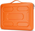 DOMISO 13.3 inch Laptop Sleeve with Handle Shockproof Computer Bag Waterproof EVA Protective Carrying Case for 13-13.3 inch Notebooks/13 MacBook Air/MacBook Pro Retina/Dell XPS 13/HP,Orange