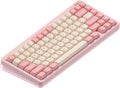 nuphy Halo75 V2 Mechancial Gaming Kyeboard,75% Wireless Hot Swappable Bluetooth Keyboard,83 Kyes RGB Backlit Keyboard,Support Bluetooth/2.4GHz/USB-C-Pink Mint Switch