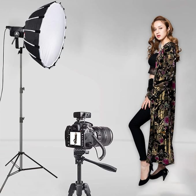 Aluminum Alloy Photography Tripod Stand, 9.19 Feet/2.8m Studio Lighting Tripod Stand for Video Lights, Photography Lights, Reflectors, Softboxes, Umbrellas