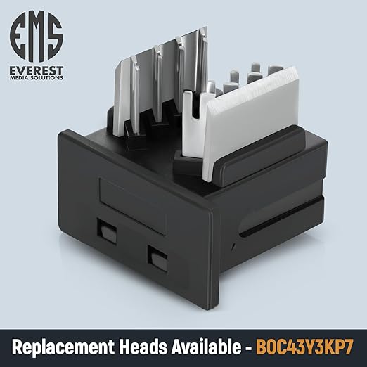 Everest easyJACK - 45° Angled Speed Termination Keystone Tool Set - with 20-Pack of RJ45 Cat6 Keystone Jacks in Blue (Slim Profile Design) - Time Saver Network Punch Down Tool Cat6