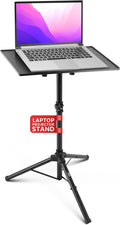 Pyle Universal Projector Stand – Adjustable Tripod for Laptop, DJ Gear, Projectors – Heavy-Duty, Portable – Height Adjustable 28" to 46" – Ideal for Stage, Studio, Office, Events