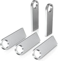 ABLAZE 64GB Flash Drive 5 Pack, Metal USB 2.0 Thumb Drives with Keychains USB Stick Pendrive (Sliver)