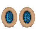 Replacement Ear Pads for Bose QuietComfort 15(qc15/QC15), Headphone Ear Covers, High Density Memory Cotton, Soft Leather, Adaptive Noise Isolation Headphones Pads Cushions-Khaki