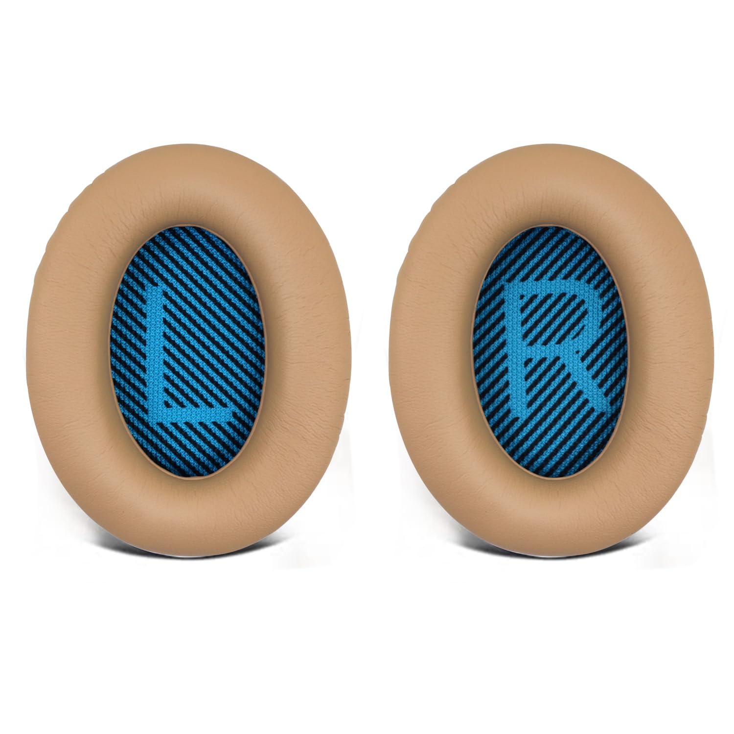 Replacement Ear Pads for Bose QuietComfort 15(qc15/QC15), Headphone Ear Covers, High Density Memory Cotton, Soft Leather, Adaptive Noise Isolation Headphones Pads Cushions-Khaki