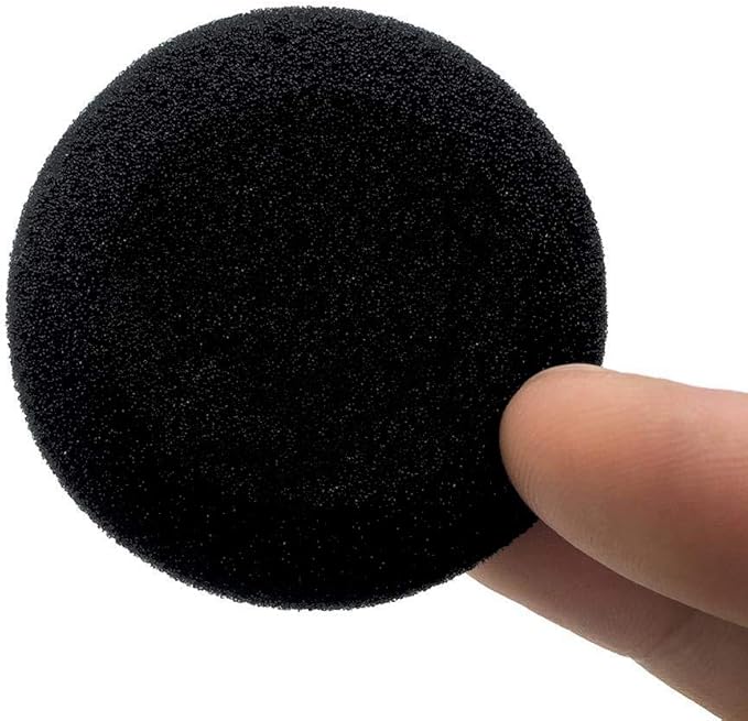 Foam Ear Pad Replacement Cushions, Headphone Earphone Headset Disposable Sponge Covers (45mm - 1.8") 5 Pairs