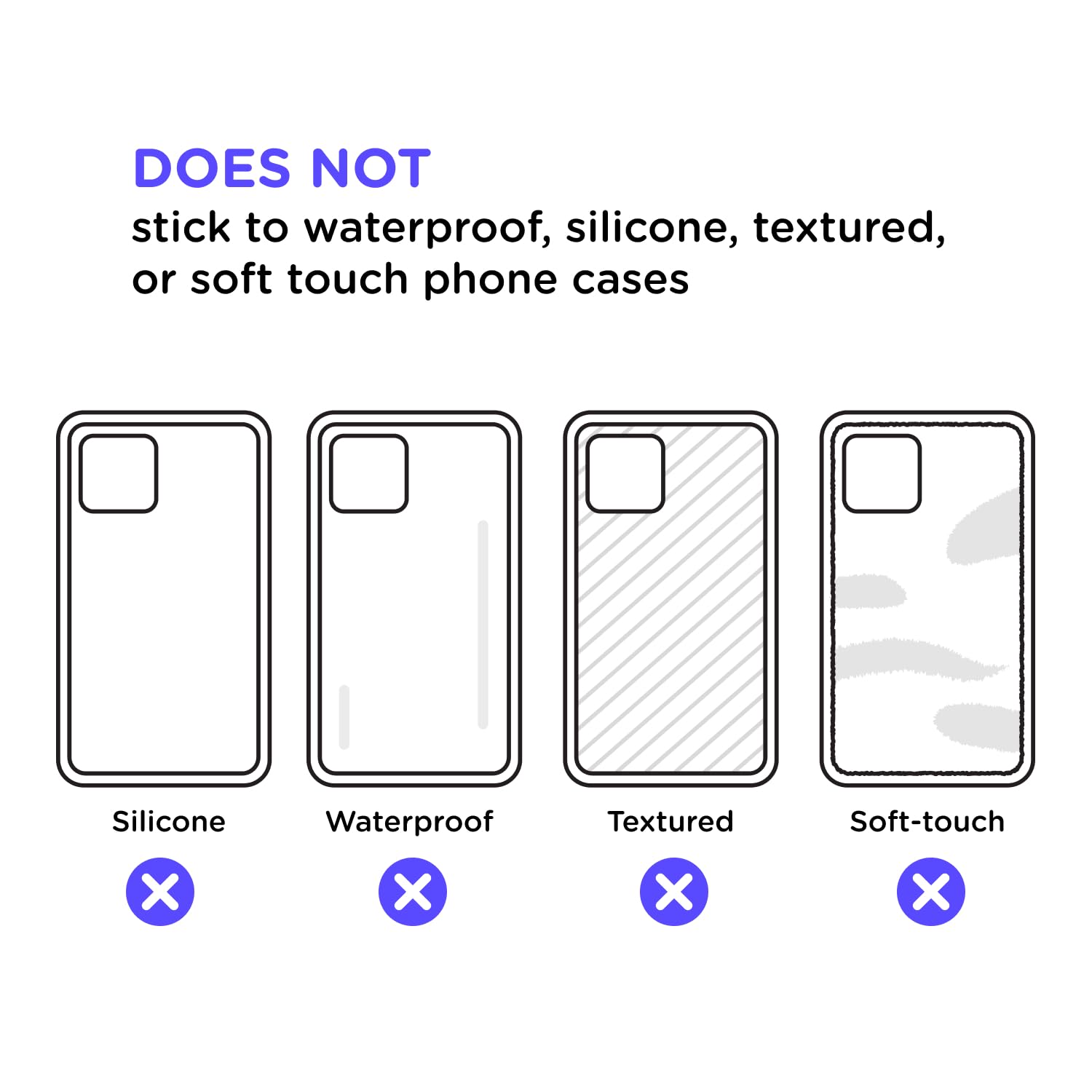 PopSockets Adhesive Phone Grip, Holder, Phone Stand, Purple - Aura Sunrise