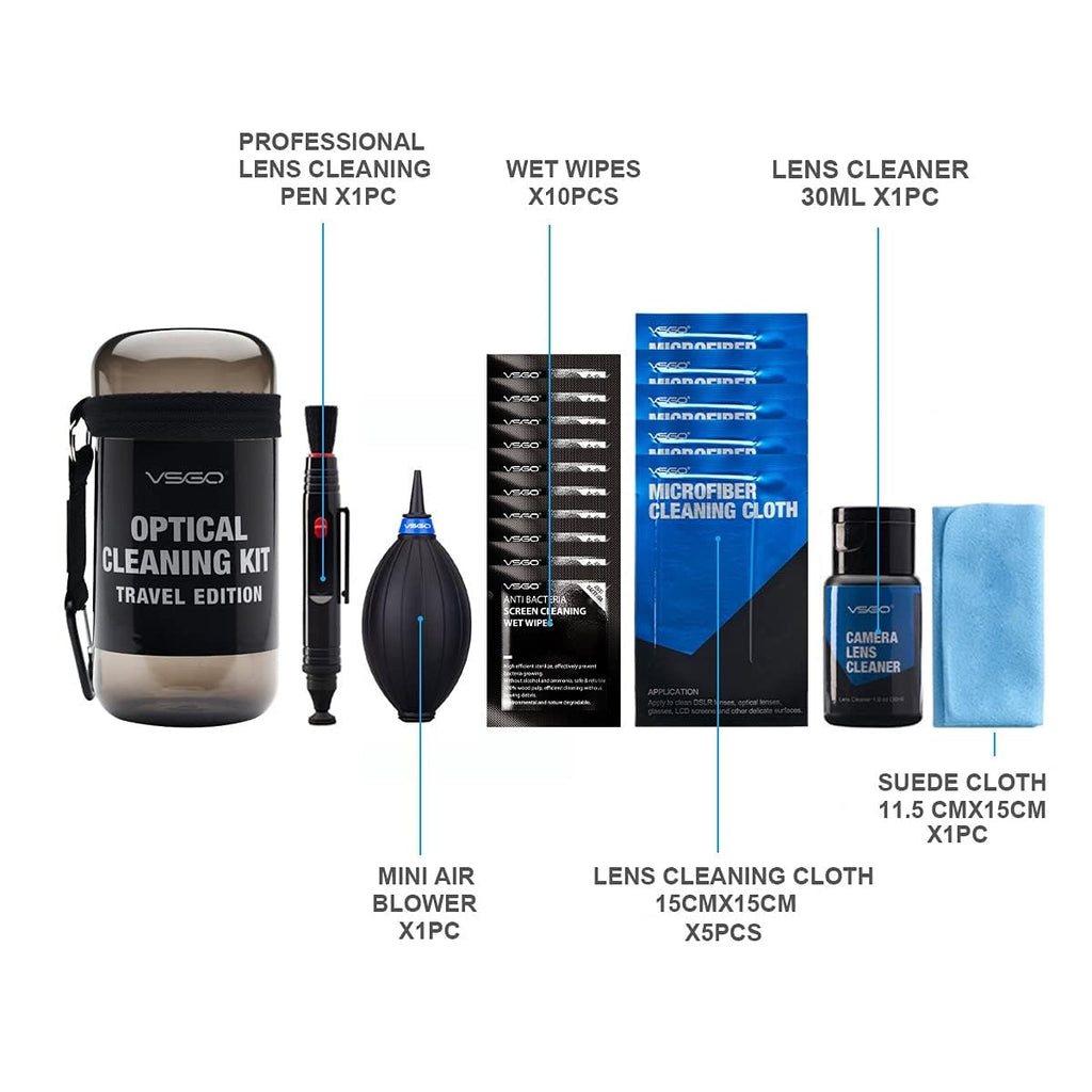 VSGO Optical Camera Lens Cleaning Kit Travel Edition
