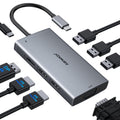 USB C Docking Station Dual Monitor Computer Multiple Monitor Hub Adapter