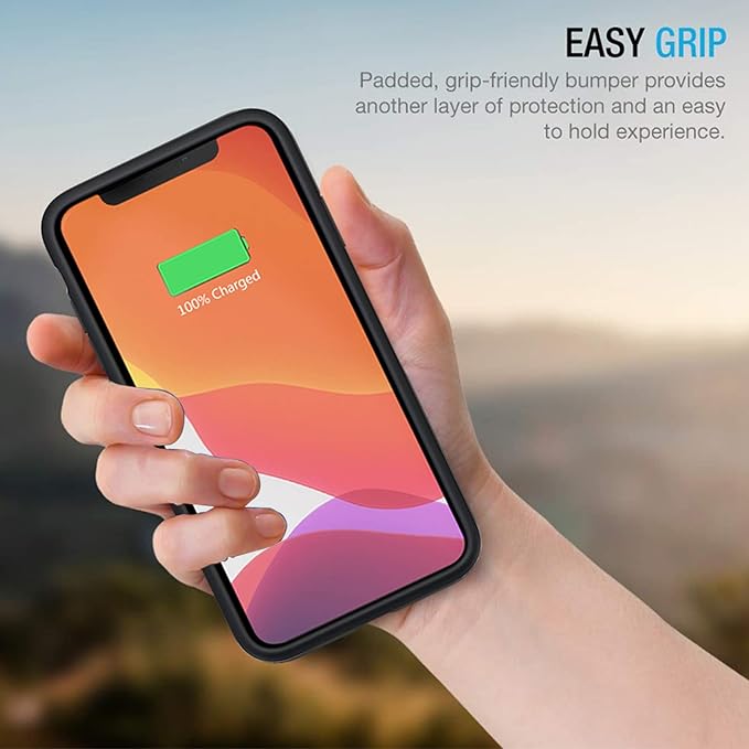 Battery Case for iPhone 11 Pro Max, 10000mAh Ultra Thin Portable Protective Smart Charging Case Compatible with iPhone 11 Pro Max (6.5 inch) Rechargeable Extended Battery Charger (Black)
