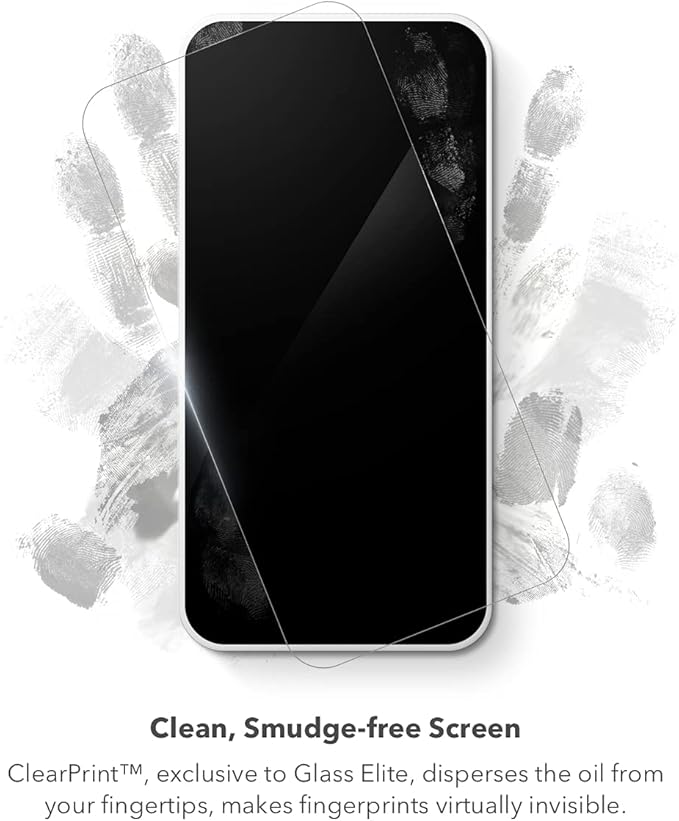 ZAGG InvisibleShield Glass Elite VisionGuard - Impact Protection, Scratch Resistant, Fingerprint Resistant - Made for Apple iPhone 13 mini