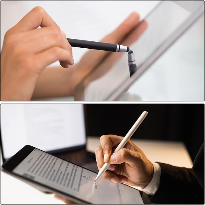 MECCANIXITY 12pcs 6.5mm Stylus Pen Fine Tips Conductive Fiber Capacitive Touch Screen Pens Tip Universal Replacement