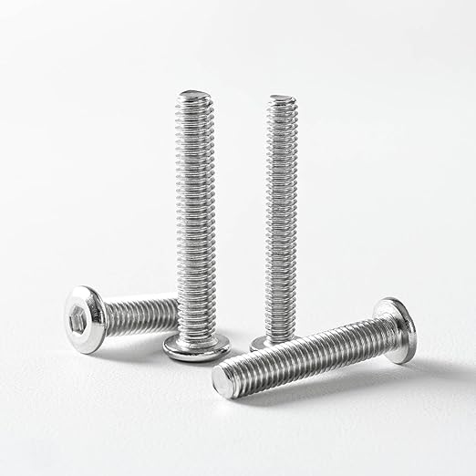 5/16-18 x 5/8" (25 Pack) Flat Head Hex Socket Cap Screws Bolts, 304 Stainless Steel 18-8, Hex Drive, Bright Finish, Fully Machine Thread