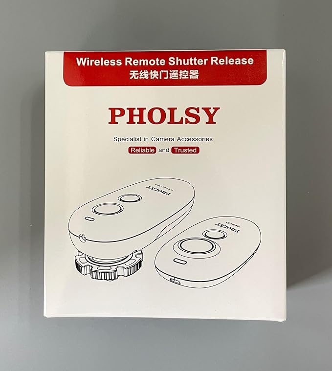 PHOLSY Wireless Shutter Release Remote Control for Sony a1, a9, 9M2, a7M4, a7M3, a7RM2, a7RM3, a7RM4, a3500, a6600, a6500, a6400, a6100, RX100M4, RX100M6, RX100M7, RX10M4, HX99, a68, a77, a350