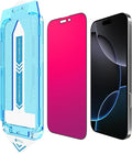 EGKimBa for iPhone 17 Pro Privacy Screen Protector, Gradient Color Tempered Glass, Bubble Free, Easy Installation, Auto Dust-Elimination, Anti Blue Light