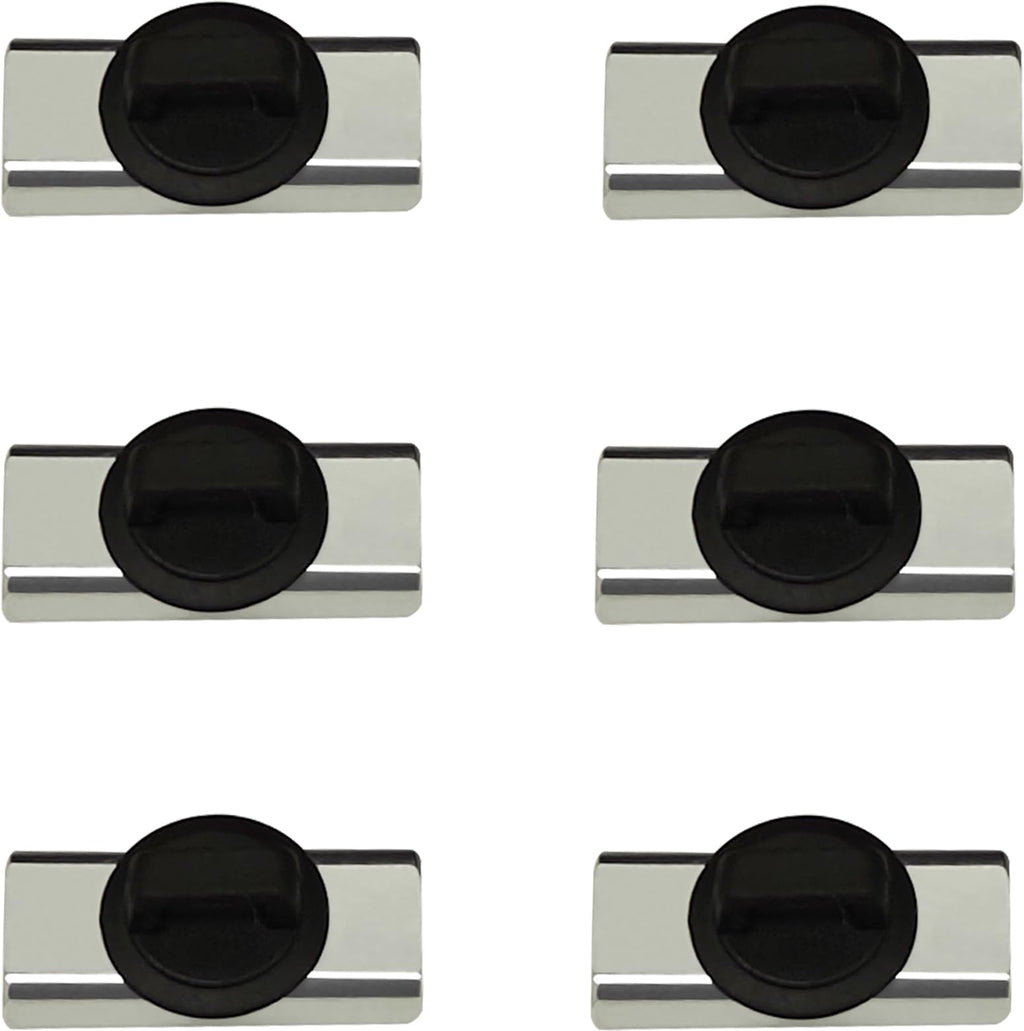 CNHABAGU Magnet Zip Tie Mount Magnetic Zip Ties Mount Holder Strong 1-Second Magnetic Snap Installation Heavy-Duty Waterproof Cable Tie Mounts for Car Boat Workshop Industrial Organizing (6 Piece)