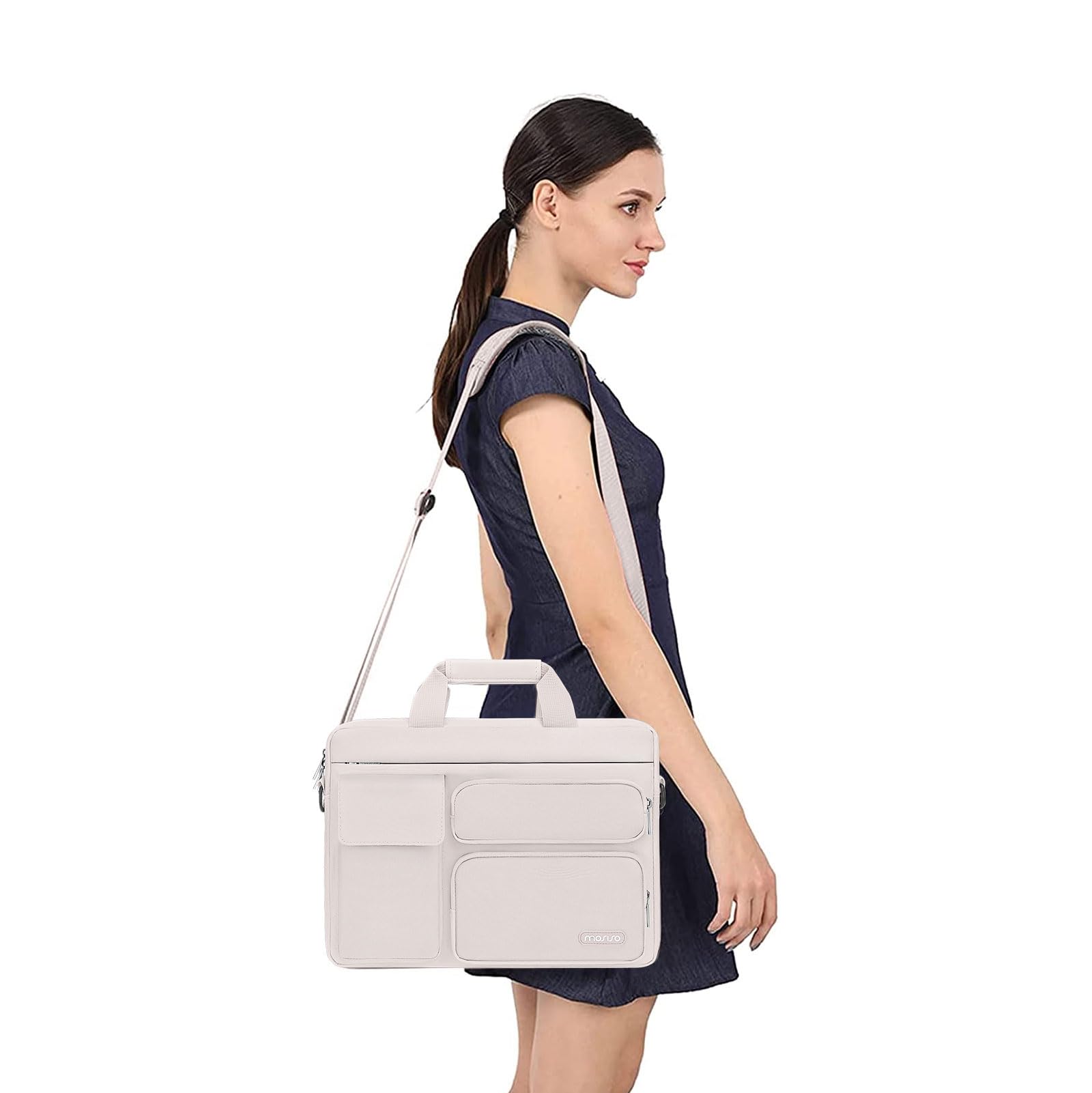 MOSISO Laptop Shoulder Bag 15.6 inch, 15-15.6 inch Computer Bag