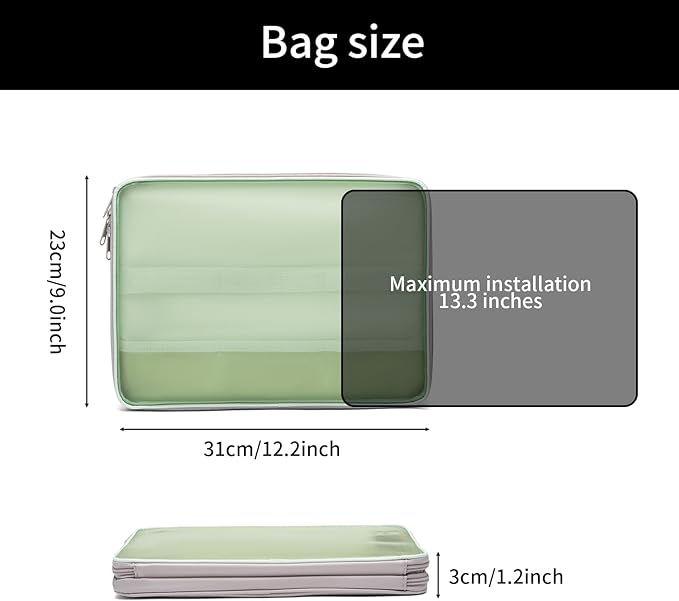 CONMOTO Laptop Case Sleeve,13 inch 15inch Computer Carrying Bag Laptop Sleeve Compatible for MacBook Air/Pro, HP, Dell, Lenovo, Acer