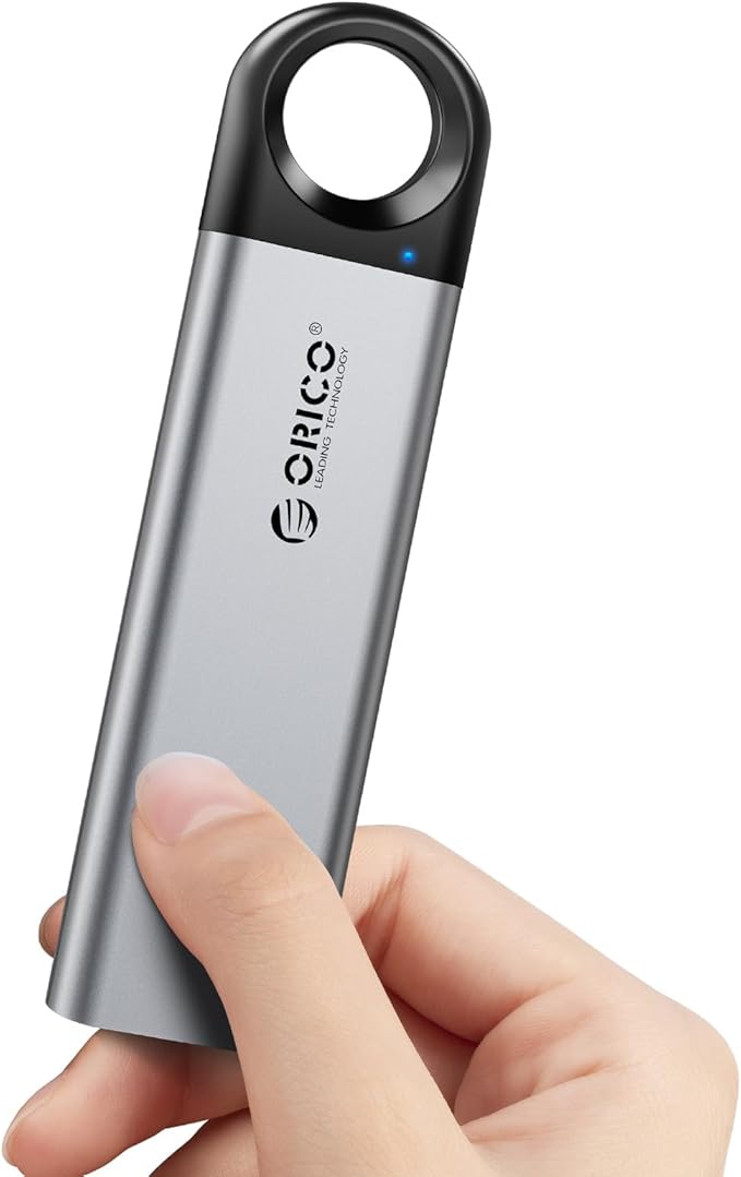 ORICO 2TB External SSD Up to 1050MB/s, Hanging Hole Design Portable Solid State Drive, USB C&A 2 in 1 Cable, Reliable Storage for Type-C Smartphone, Tablets, Laptops - C10
