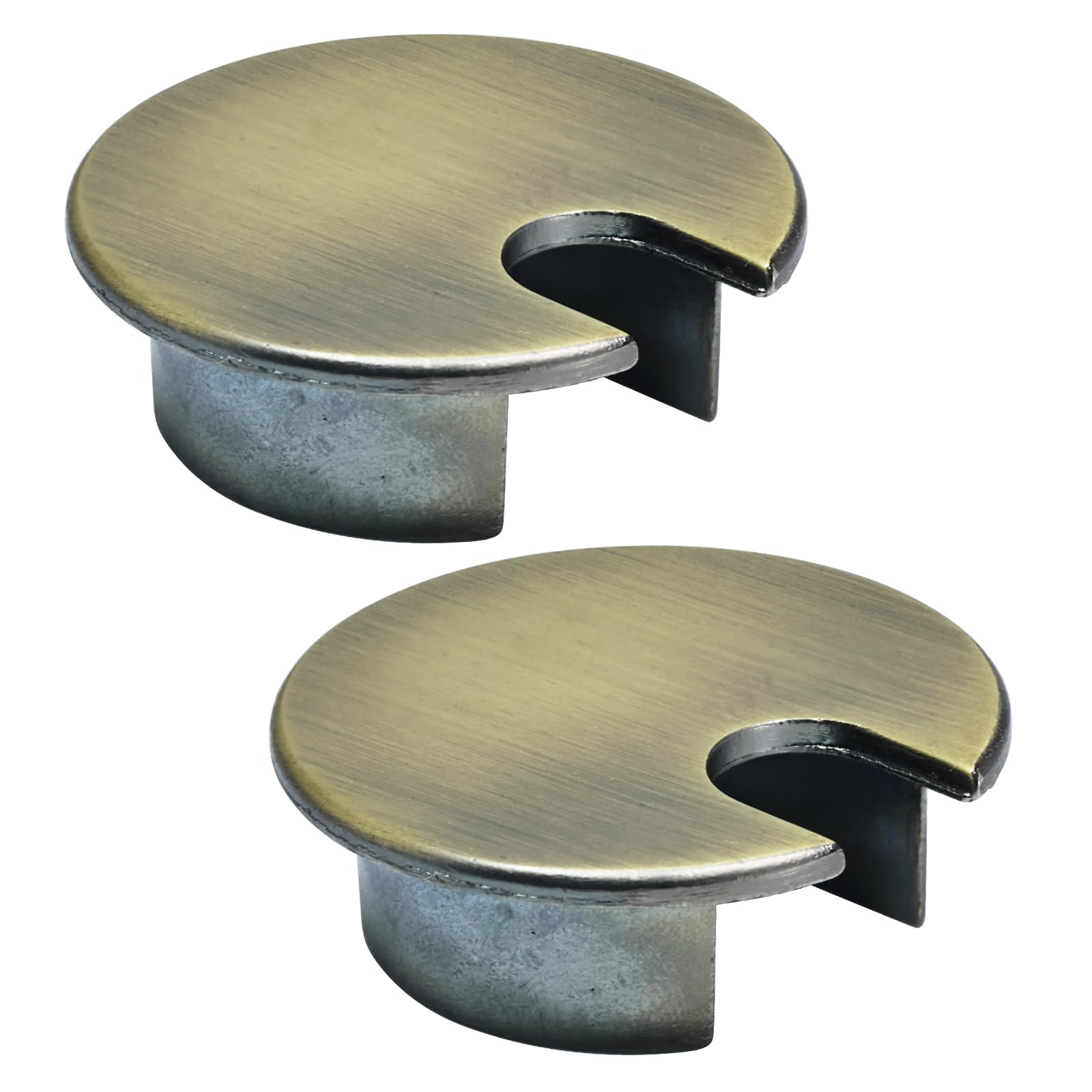 EASYEAH 2 Pcs Desk Grommet 1-3/8" / 35 mm, Zinc Alloy Desk Cord Hole Cover