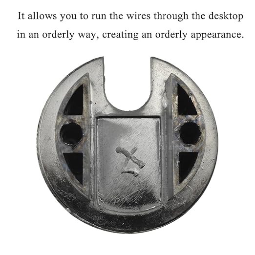 HAHIYO 2Pcs 1.38Inch/35mm Bronze Zinc Alloy Desk Grommet Wire Grommet Cable Management Cord Hole Cover Desk Wire Hole Insert Wire Organizer for Computer Office Home School Equipment Systems