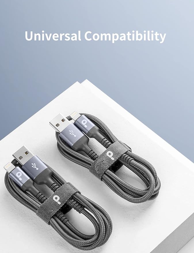 iPhone Charger, [Apple MFi Certified] 2Pack 10FT Long Lightning Cable Nylon Braided Cable iPhone Charger Cord Compatible with iPhone 14 13 12 11 Pro Max XR XS X 8 7 6 Plus iPad and More