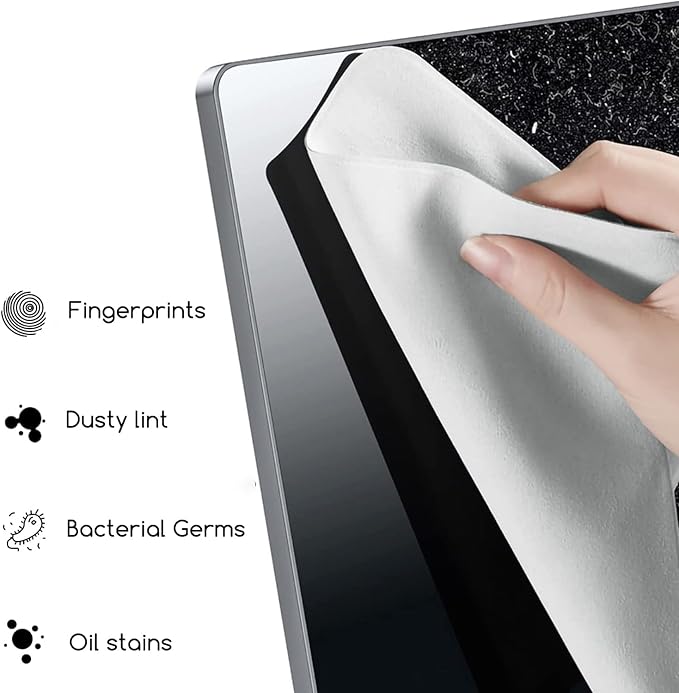 KEANBOLL 2-Pack 15.6 inch Laptop Microfiber Liner Cleaning Cloth, Laptop Keyboard Protector, Cleaning Screen Dust, Compatible with All 15.6"-16" Laptop
