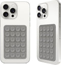 2PCS Silicone Suction Phone Case Mount, Non Slip Suction Cup, Hands-Free Phone Accessories Holder for Selfies and Videos, Silicone Adhesive Stand Sticky for Cell Phone Dark Gray