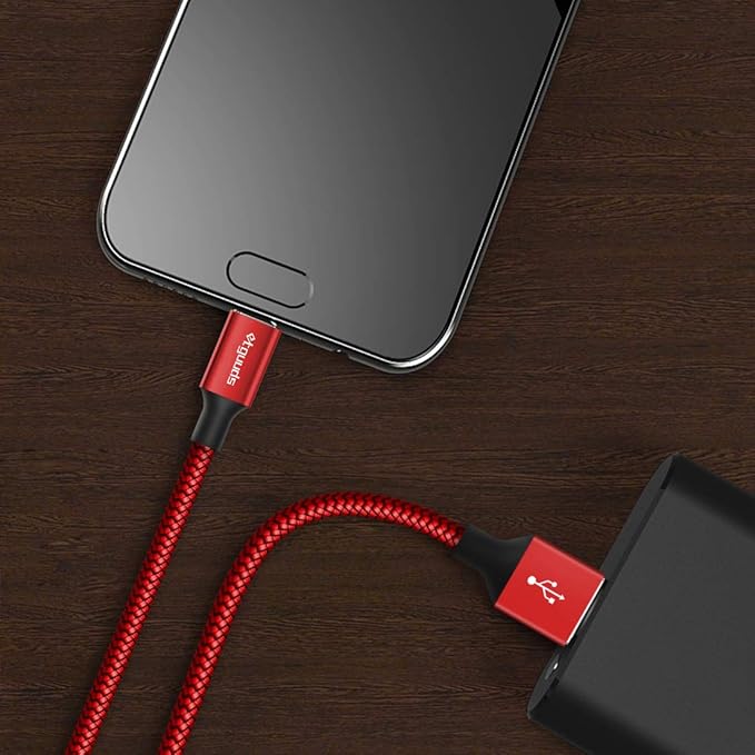etguuds 6ft USB A to USB C Cable 3A Fast Charging, 2-Pack USB A to USB Type C Charger Cord for iPhone 16 15 Pro/Pro Max/Plus, for Samsung Galaxy S24 S23 S22 S21 S20 S10 A55 A54 Flip Note, Moto, Red