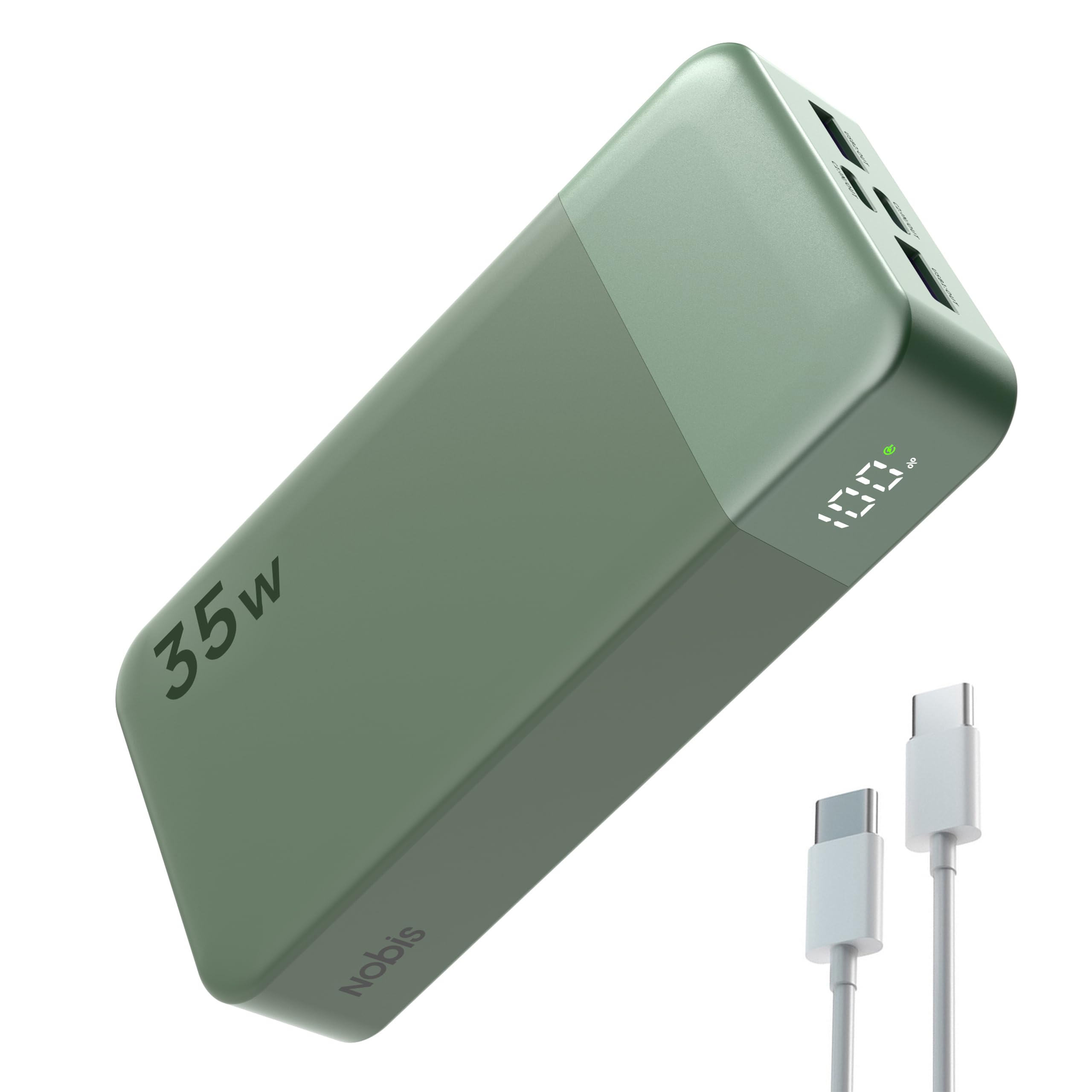NOBIS Portable Charger 35W 20000mAh Power Bank Fast Charging
