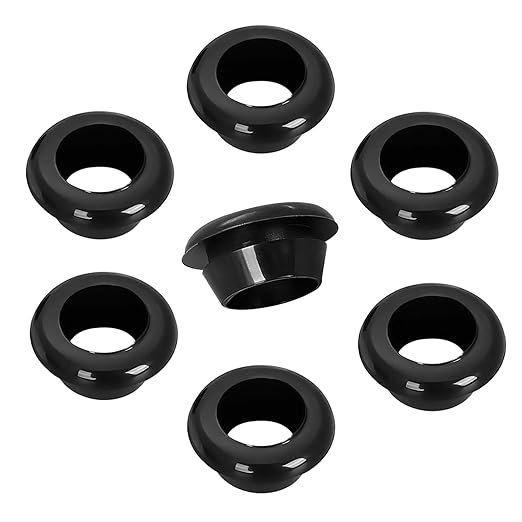 Qrity 9 PCS Rubber Grommets Cable Railing, Car Grommet, Cable Railing Protective Sleeves for Metal Posts, ID 30mm Mount Dia 35mm