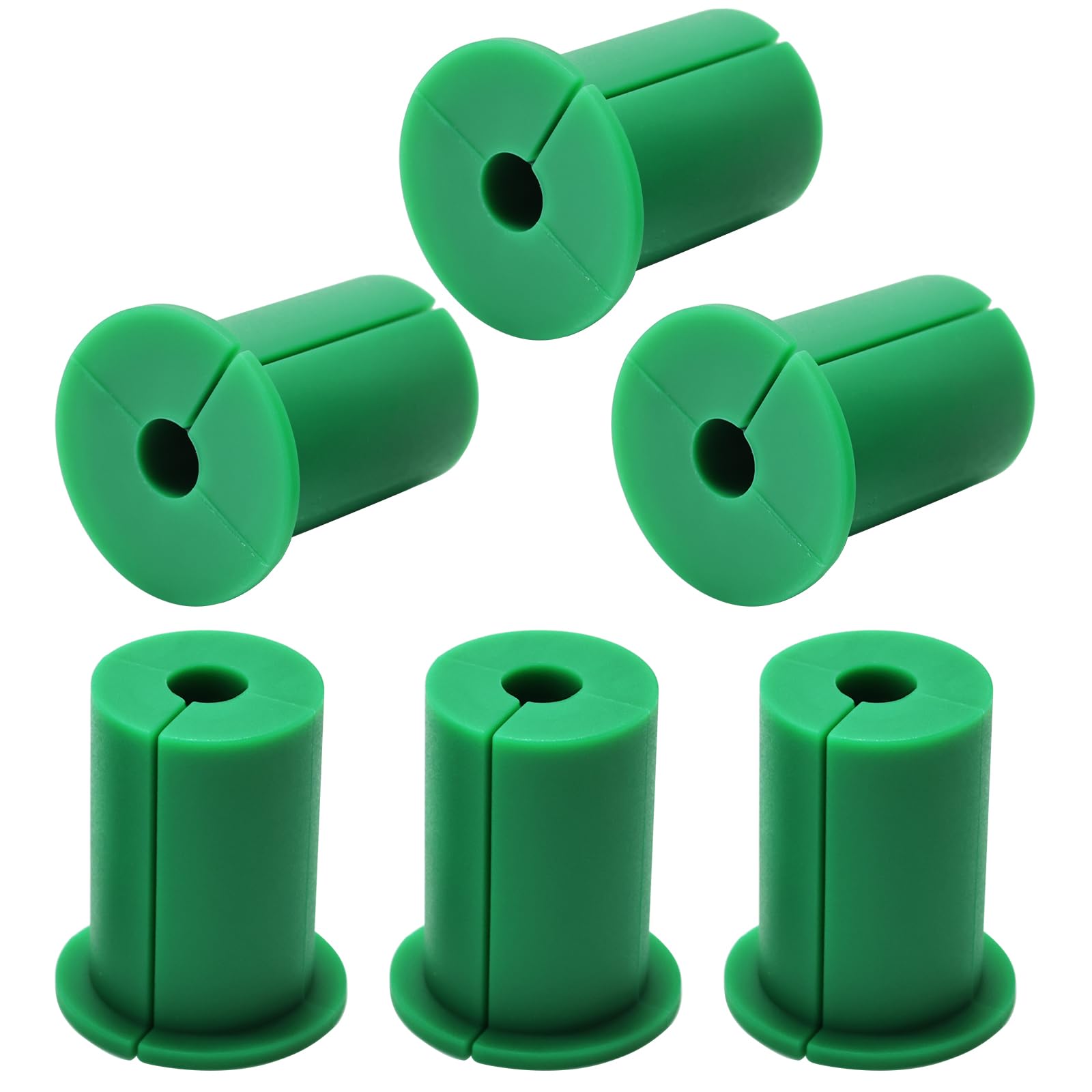 EASYEAH 6pc Green Starlink Cable Grommets 1" Silicone Wire Hole Grommet
