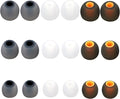 Silicone Earbud Tips Replacement Ear Tips Earbud Covers Fit Most in-Ear Earbuds(Inner Hole 3.8mm -5.1mm) Headphone Earbud Rubber Tips9 Pairs S M L