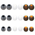 MQIMY Silicone Earbud Tips Replacement Ear Tips Earbud Covers Fit Most in-Ear Earbuds(Inner Hole 3.8mm -5.1mm) Headphone Earbud Rubber Tips9 Pairs S M L