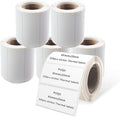 PUQU 30x15mm Direct Thermal Sticker Labels, Self-Adhesive All-Purpose Label Maker Tape, Compatible with AQ Series Label Printer, Refills Standard Laminated Office Labeling, 6 Rolls, 2400 Labels