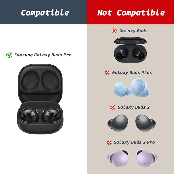 6 Pairs Replacement Eartips for Samsung Galaxy Buds Pro Headphones, Silicone Tips Earbuds Eartips Set, L/M/S Earplug Replacement Accessories (Silver, with Pen)