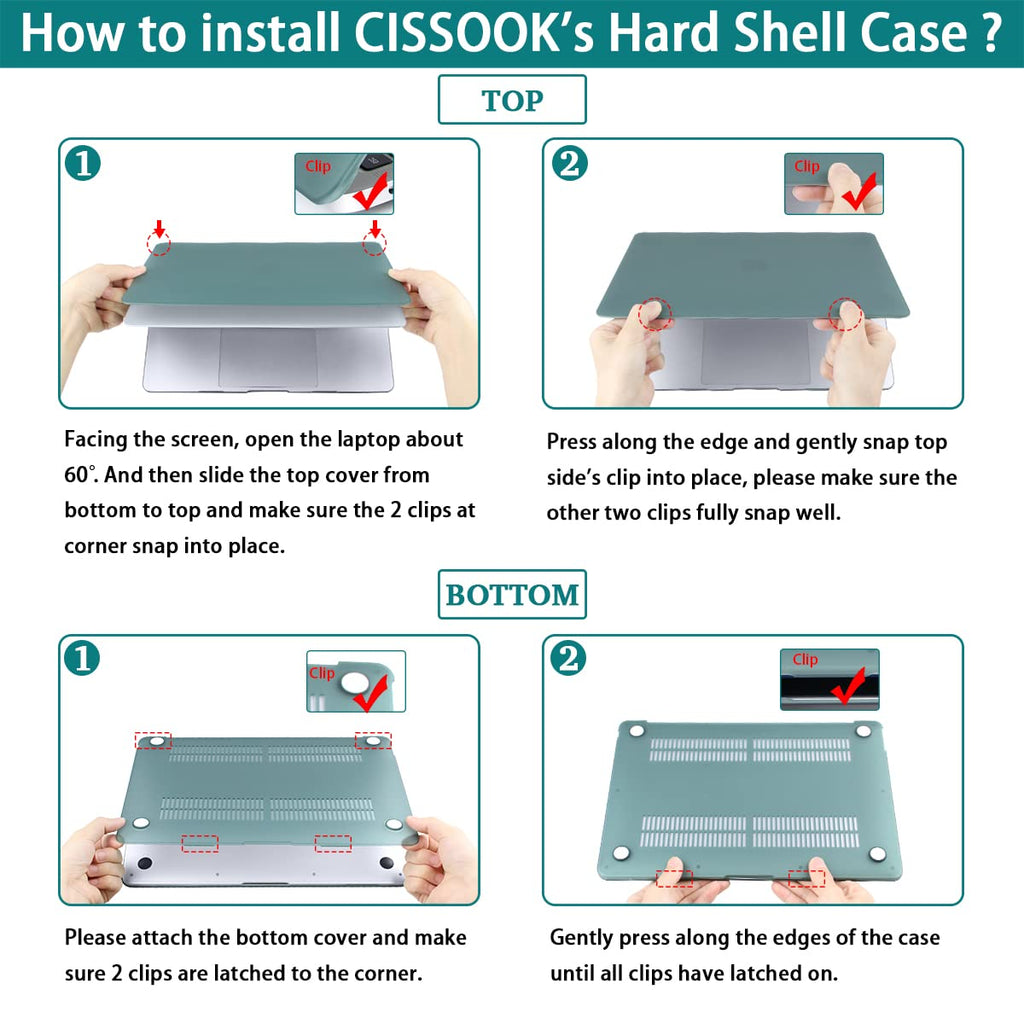 CISSOOK Compatible with MacBook Air 13 inch Case 2021 2020 2019 2018 Release A2337 M1 A2179 A1932, Hard Shell Case+ Keyboard Cover for MacBook Air 13 Inch with Retina Display Touch ID, Universe Space