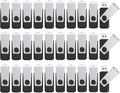 4GB Flash Drives 50 Pack, Wooolken USB 2.0 Thumb Drive with Lanyards Bulk USB Sticks for Weddings,Office, School, Data Storage Backup