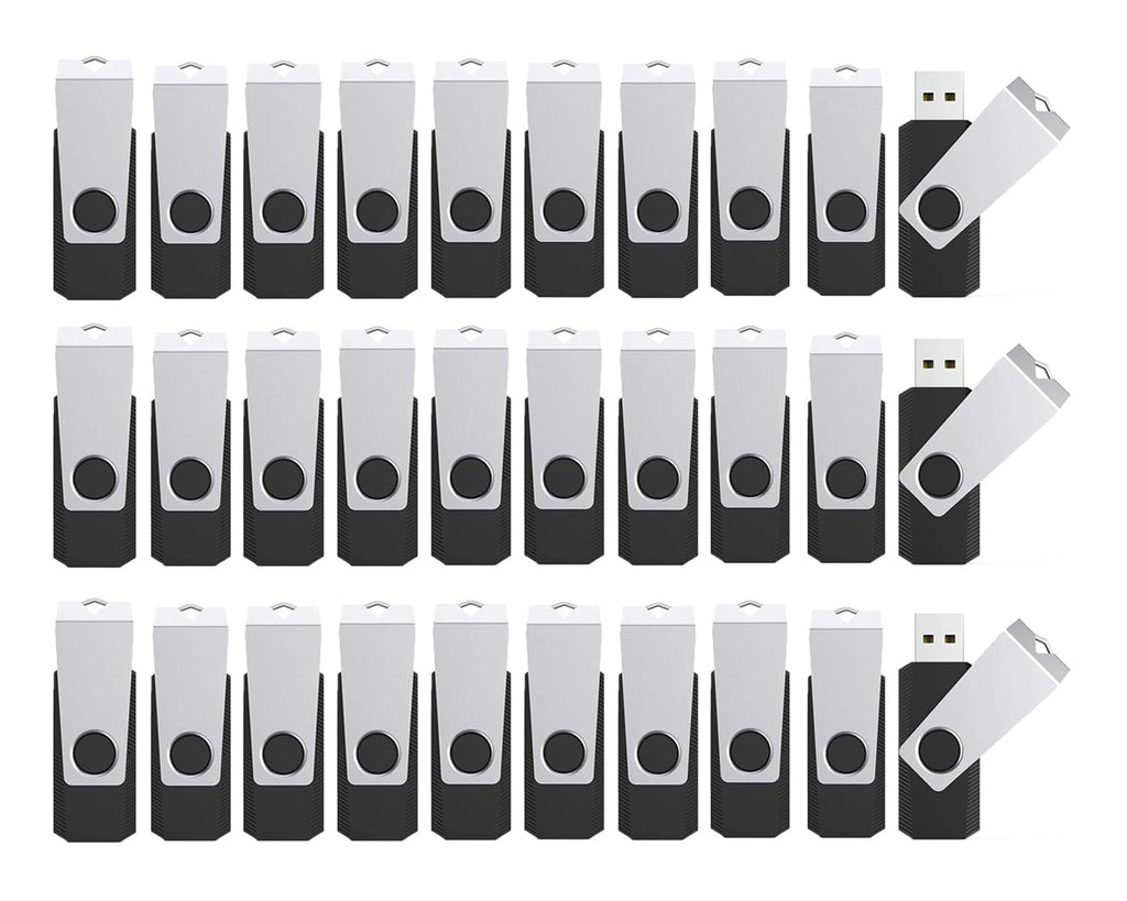 4GB Flash Drives 100 Pack, Wooolken USB 2.0 Thumb Drive with Lanyards Bulk USB Sticks for Weddings,Office, School, Data Storage Backup